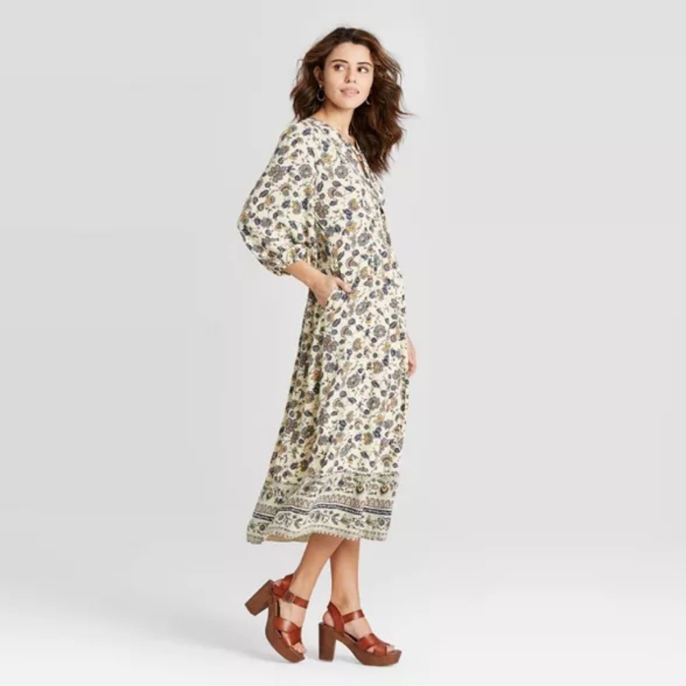 Women's Prairi Dress Long Sleeve Midi - Picture 4 of 4